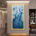 Pair of peacock Crystal Painting with LED